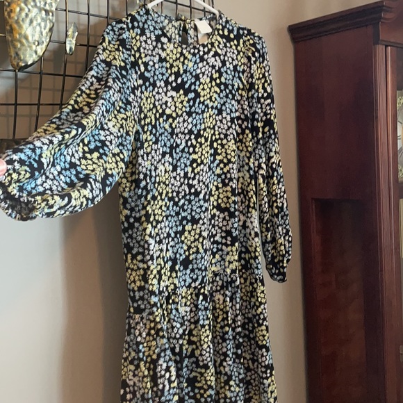 Long sleeved dropped waist dress - Picture 2 of 6